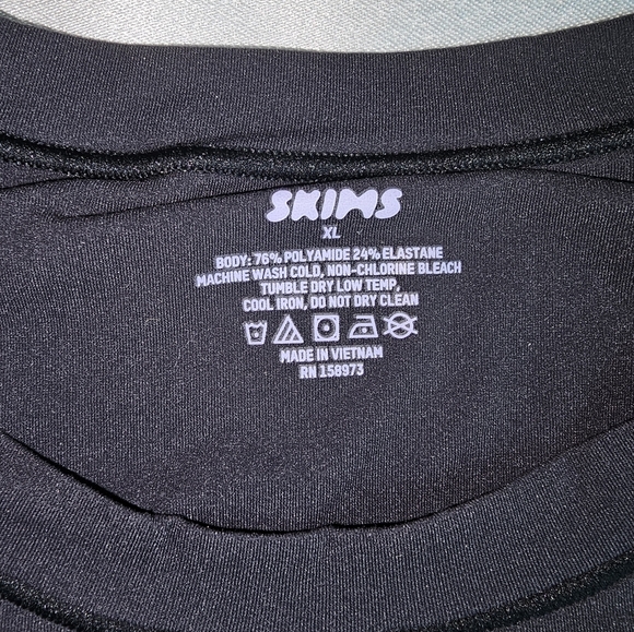 SKIMS Fits Everybody Crew Neck Long Sleeve Dress Sz XL - Picture 9 of 11